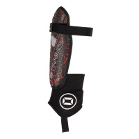 Stanno Pro Guard Protège-Tibias II Noir Rouge Blanc