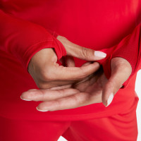 Nike Dri-FIT Academy 23 Haut d'Entraînement 1/4-Zip Femmes Rouge Blanc