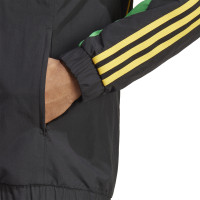 adidas Jamaica Presentatie Trainingsjack 2023-2024 Zwart Groen Geel