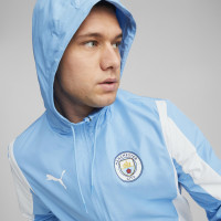 PUMA Manchester City Pre-Match Anthem Trainingsjack 2023-2024 Lichtblauw Wit