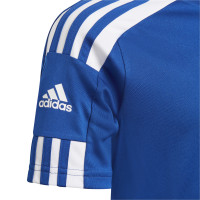 Maillot de football Adidas Squadra 21 pour enfants, bleu et blanc