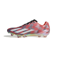 adidas X Crazylight+ Gras Voetbalschoenen (FG) Grijs Geel Rood