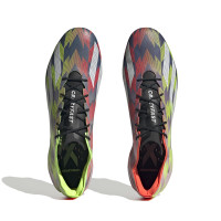 adidas X Crazylight+ Gazon Naturel Chaussures de Foot (FG) Gris Jaune Rouge