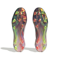 adidas X Crazylight+ Gazon Naturel Chaussures de Foot (FG) Gris Jaune Rouge