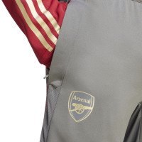 adidas Arsenal Survêtement 1/4-Zip 2023-2024 Rouge Foncé Gris Or