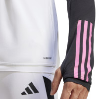 adidas Juventus Survêtement 1/4-Zip 2023-2024 Blanc Noir Rose