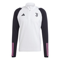adidas Juventus Survêtement 1/4-Zip 2023-2024 Blanc Noir Rose