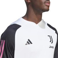 adidas Juventus Maillot d'Entraînement 2023-2024 Blanc Noir Rose