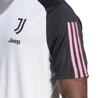 adidas Juventus Maillot d'Entraînement 2023-2024 Blanc Noir Rose
