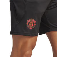 adidas Manchester United Trainingsset 2023-2024 Zwart Rood Lichtgroen