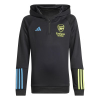 adidas Arsenal Trainingspak Hooded 2023-2024 Kids Zwart Blauw Geel