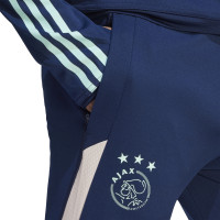 adidas Ajax Présentation Survêtement 2023-2024 Blanc Bleu Foncé Bleu Clair