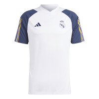 adidas Real Madrid Ensemble Training 2023-2024 Blanc Bleu Foncé Doré