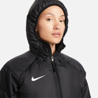 Veste d'automne Nike Therma-Fit Academy Pro pour femme, noir et blanc