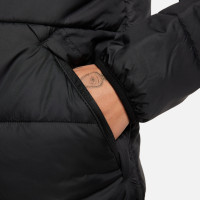 Veste d'automne Nike Therma-Fit Academy Pro pour femme, noir et blanc