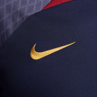 Nike Paris Saint-Germain Strike Maillot d'Entraînement 2023-2024 Bleu Foncé Rouge Or