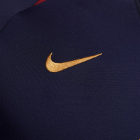 Nike Paris Saint-Germain Strike Survêtement 1/4-Zip 2023-2024 Bleu Foncé Or Rouge