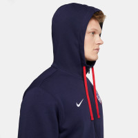 Nike Pays-Bas Club Veste 2023-2025 Bleu Foncé Rouge Blanc