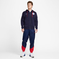 Nike Pays-Bas Club Veste 2023-2025 Bleu Foncé Rouge Blanc