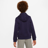 Nike Pays-Bas Club Veste 2023-2025 Enfants Bleu Foncé Rouge Blanc