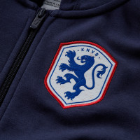 Nike Pays-Bas Club Veste 2023-2025 Enfants Bleu Foncé Rouge Blanc