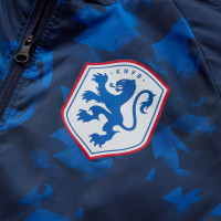 Nike Pays-Bas Academy AWF Veste 2023-2025 Enfants Bleu Foncé Blanc