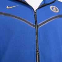 Nike Chelsea Tech Fleece Survêtement 2023-2024 Bleu Noir Or