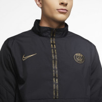Nike Paris Saint Germain Trainingsjack 2020-2021 Woven Zwart Wit Goud