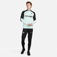 Nike Chelsea Strike Trainingspak 1/4-Zip 2023-2024 Mintgroen Zwart Grijs