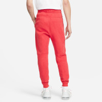 Nike Tech Fleece Sportswear Joggingbroek Melange Rood Zwart