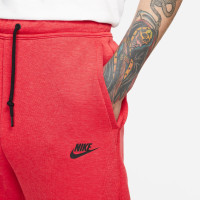Nike Tech Fleece Sportswear Joggingbroek Melange Rood Zwart