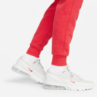 Nike Tech Fleece Sportswear Joggingbroek Melange Rood Zwart