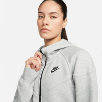 Nike Tech Fleece Sportswear Veste Femmes Gris Clair Noir