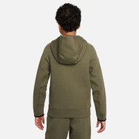 Nike Tech Fleece Sportswear Survêtement Enfants Vert Olive Noir