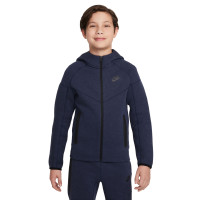 Nike Tech Fleece Sportswear Survêtement Enfants Bleu Foncé Noir