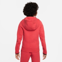 Nike Tech Fleece Sportswear Veste Enfants Rouge Noir