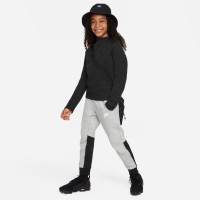 Nike Tech Fleece Sportswear Pantalon de Jogging Enfants Gris Clair Noir Blanc