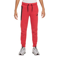 Nike Tech Fleece Sportswear Pantalon de Jogging Enfants Rouge Noir