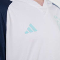 adidas Ajax Maillot d'Entraînement 2023-2024 Enfants Blanc Bleu Foncé Bleu Clair