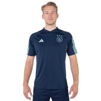 adidas Ajax Maillot d'Entraînement 2023-2024 Bleu Foncé Bleu Clair