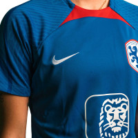 Nike Nederland Strike Trainingsshirt 2023-2025 Dames Blauw Rood Wit