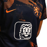 Nike Nederland Pre-Match Trainingsshirt 2023-2025 Dames Donkerblauw Oranje