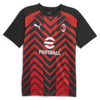 PUMA AC Milan Pre-Match Trainingsshirt 2023-2024 Rood Zwart