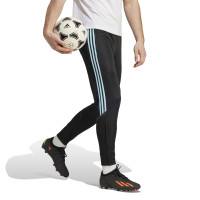 adidas Tiro 23 Club Trainingsbroek Zwart Lichtblauw
