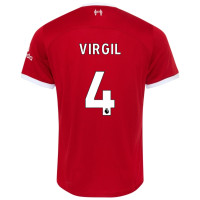 Nike Liverpool Virgil 4 Thuisshirt 2023-2024 Kids