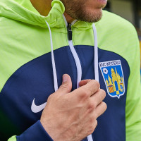 Nike KVC Westerlo Trainingsjack 2023-2024 Donkerblauw Neongeel