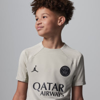 Nike Paris Saint-Germain X Jordan Strike Trainingsshirt 2023-2024 Kids Beige Grijs Zwart
