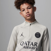 Nike Paris Saint-Germain X Jordan Strike Haut d'Entraînement 2023-2024 Enfants Beige Gris Noir