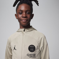Nike Paris Saint-Germain X Jordan Strike Survêtement à Capuche Full-Zip 2023-2024 Enfants Beige Noir