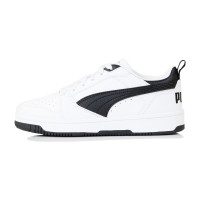 PUMA Rebound V6 Low Sneakers Kids Wit Zwart Wit